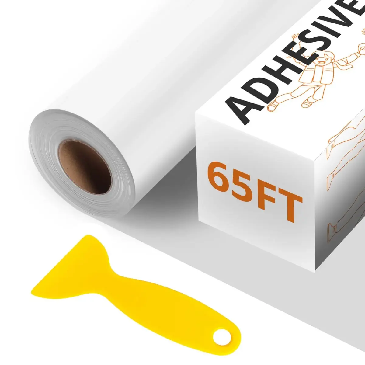HTVRONT Matte White Permanent Vinyl Roll 12in x 65ft | Large Size & Durable - main product image