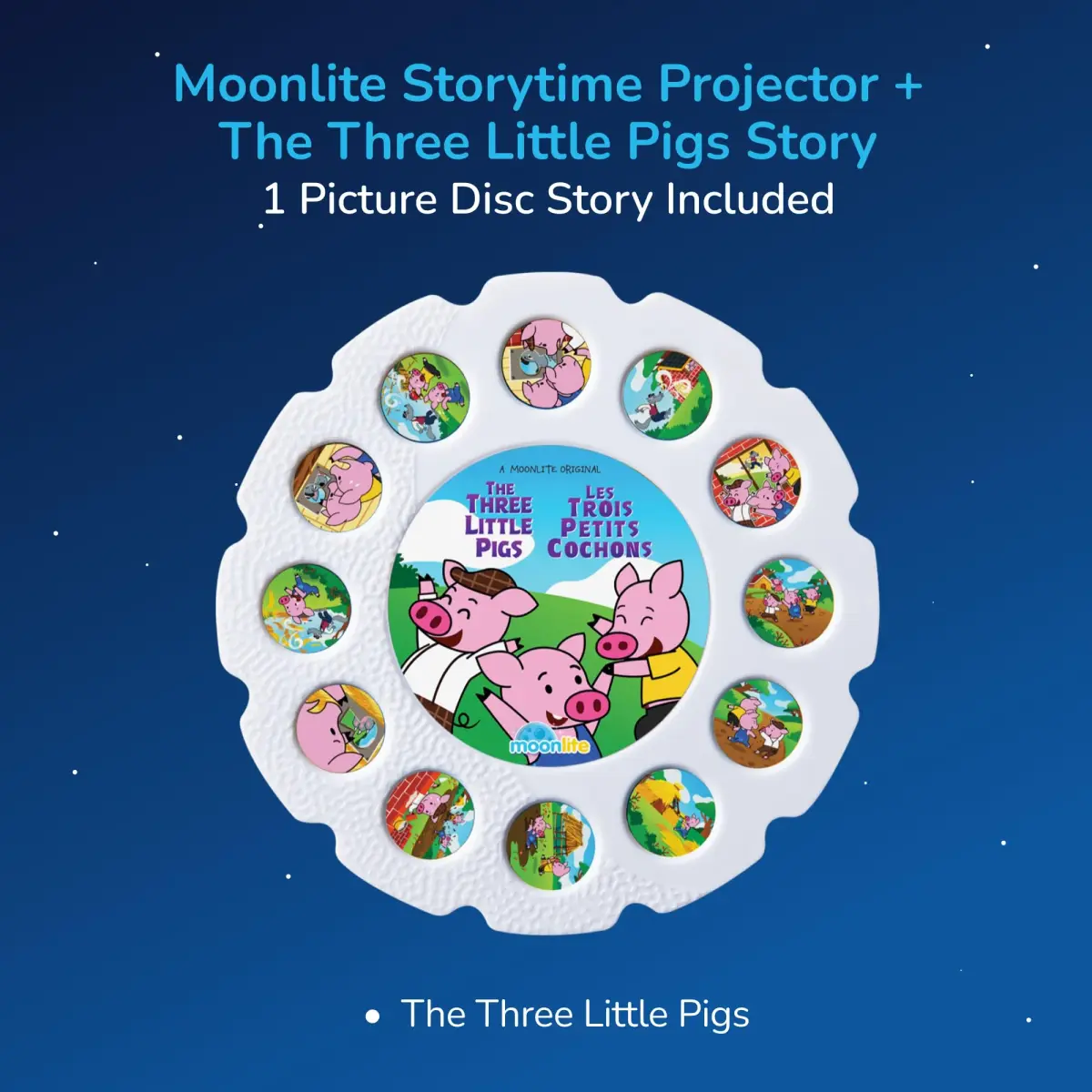 Moonlite Storytime Projector + The Three Little Pigs Single Story | Interactive Learning Toy for Ages 2-6 - view 8