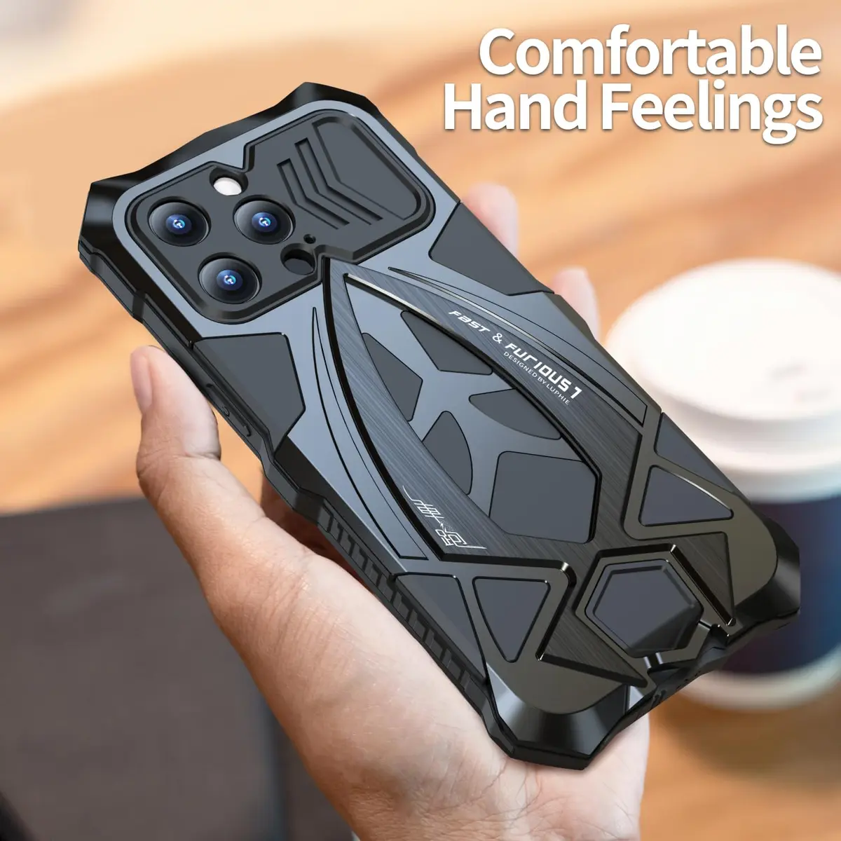 Lunivop Heavy Duty Metal Case for iPhone 15 Pro Max 6.7'' | Military Grade Armor - view 5