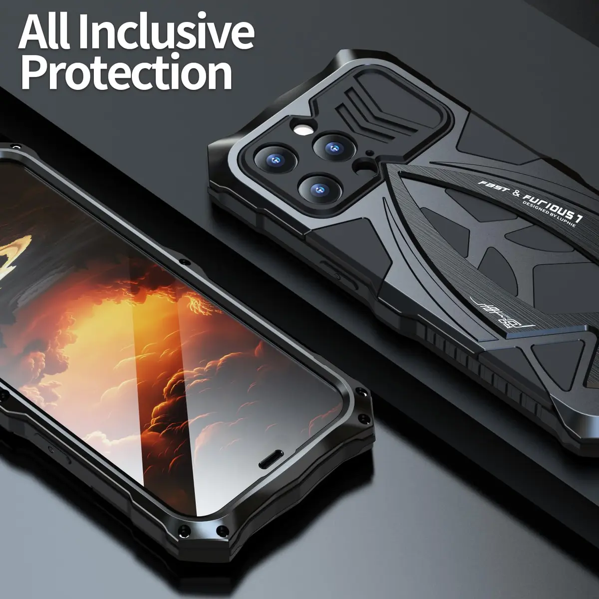 Lunivop Heavy Duty Metal Case for iPhone 15 Pro Max 6.7'' | Military Grade Armor - view 6