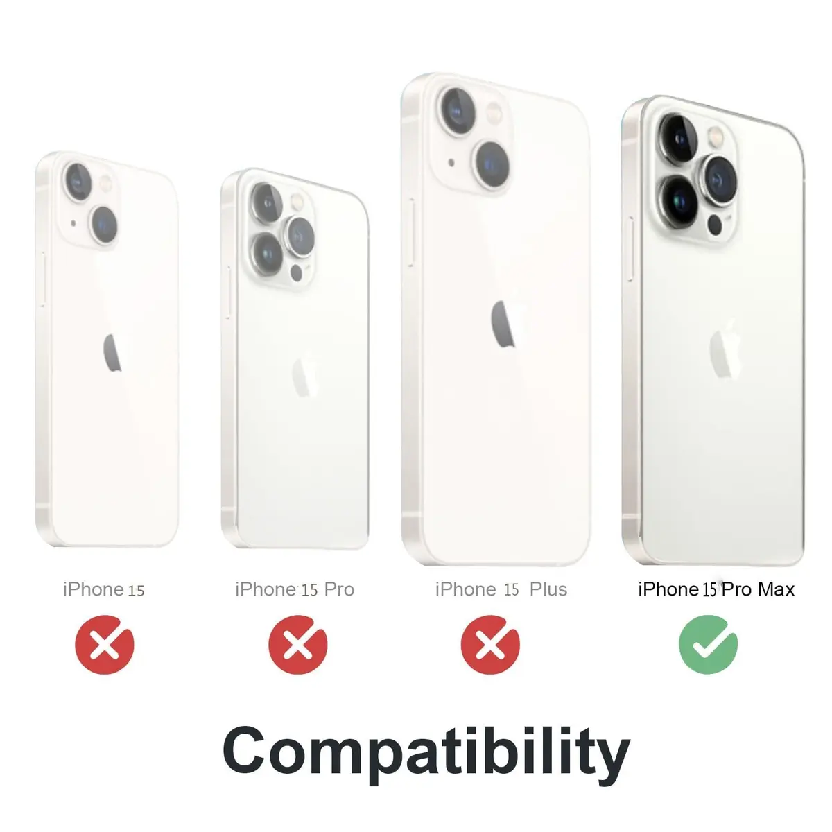 Lunivop Heavy Duty Metal Case for iPhone 15 Pro Max 6.7'' | Military Grade Armor - view 3