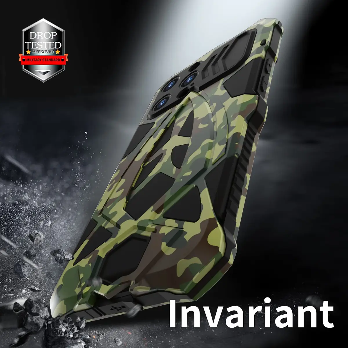 Lunivop for iPhone 15 Pro Max Case Metal Heavy Duty Camouflage | Military Grade 6.7'' - view 4