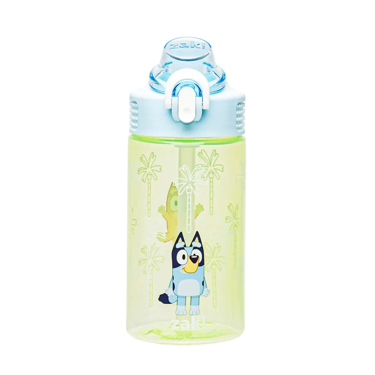 Zak Designs Bluey Sage 16oz (473ml) Leak-Proof Straw Kids Water Bottle | BPA-Free PP Plastic - main product image