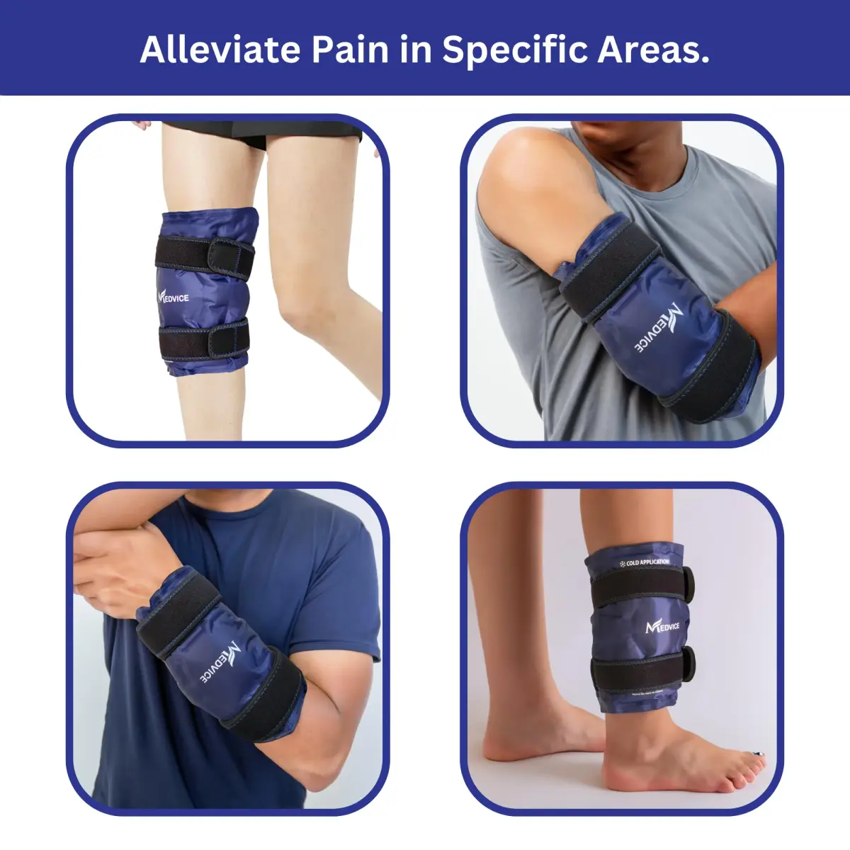 MEDVICE Knee Ice Pack Wrap with Cold Compression for Pain Relief, Swelling & Inflammation | 25.4 oz (720 g) - view 6
