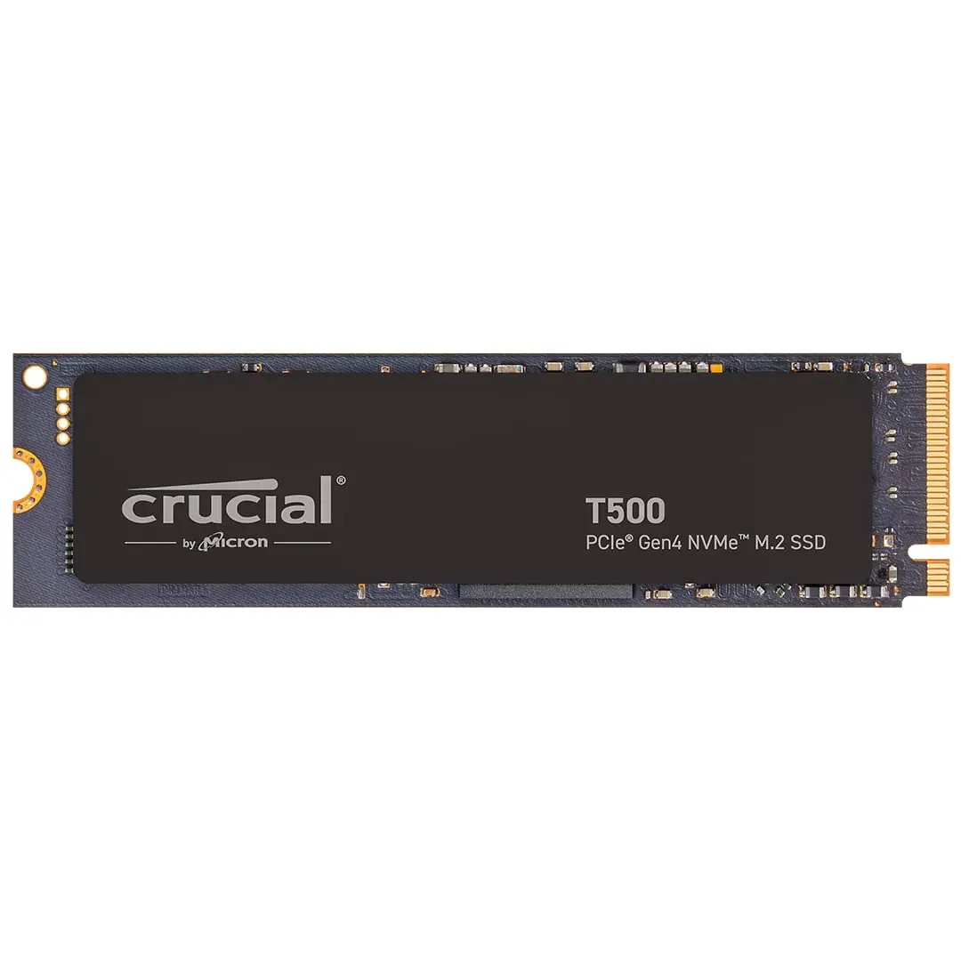 Crucial T500 500GB PCIe Gen4 NVMe SSD M.2 2280 Internal SSD | Up to 7,200MB/s Read, 5,700MB/s Write - main product image