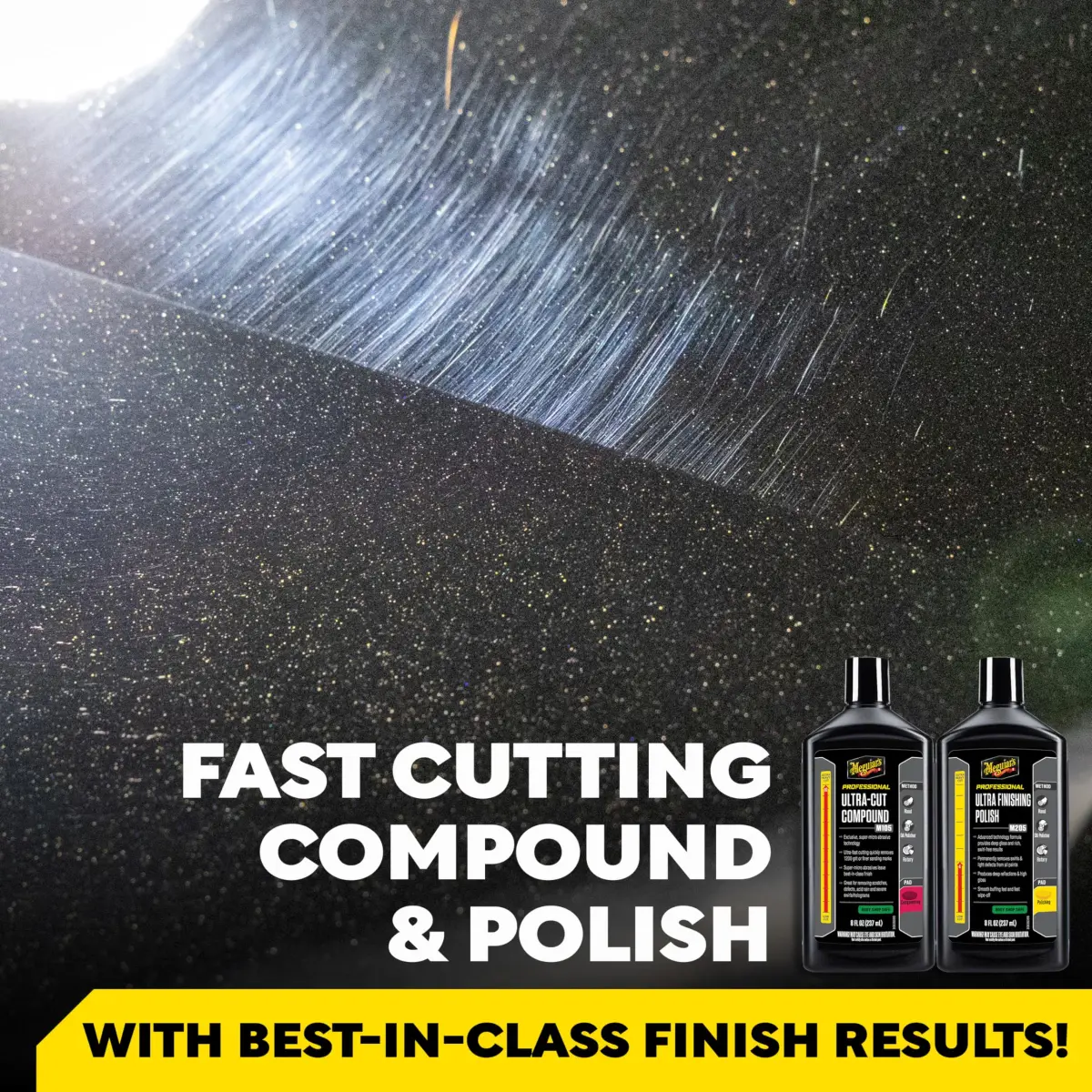 Meguiar's Mirror Glaze Compound & Polish Kit 227g (8 Oz) | Removes Scratches & Swirls for Showroom Gloss - view 2
