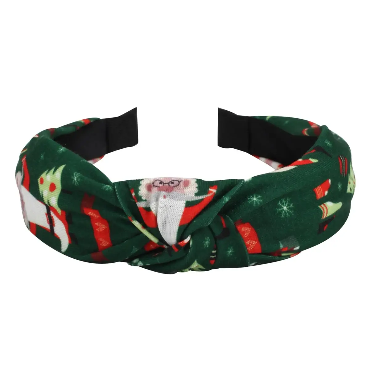 Ardorchid Green Christmas Headband Set | 4-Piece Fabric Hair Hoop for Women & Girls - view 9