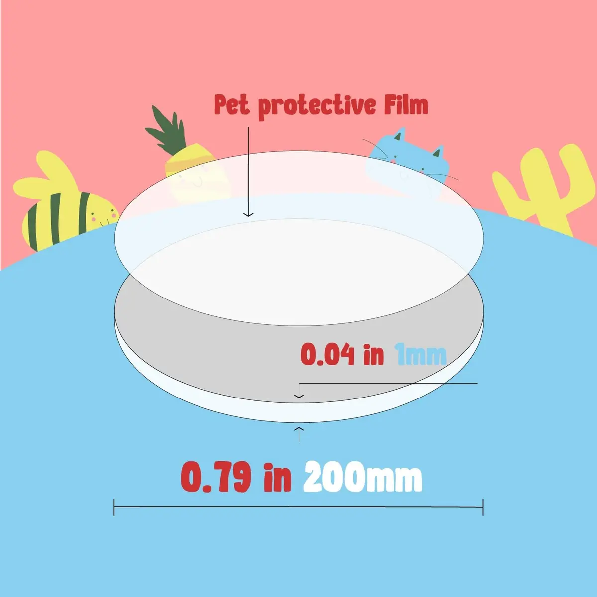 D-NYX Clear Adhesive Tape Dots 280 Count | Double-Sided, Removable, Waterproof - view 2