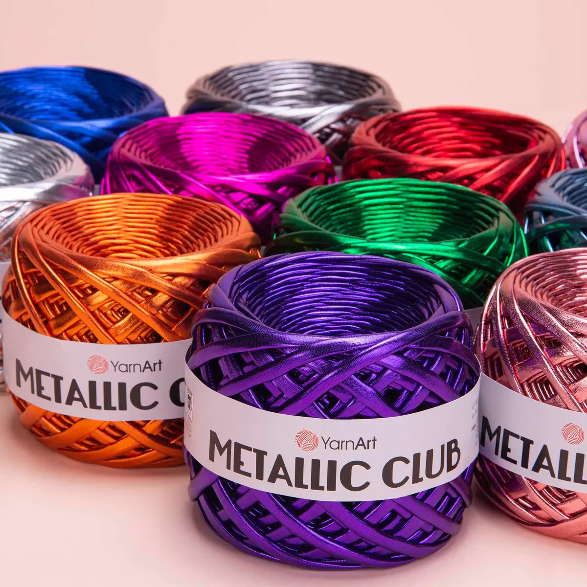 YarnArt Metallic Club Yarn Super Bulky 180g | Shiny Polyester for Crochet & Rugs - view 9