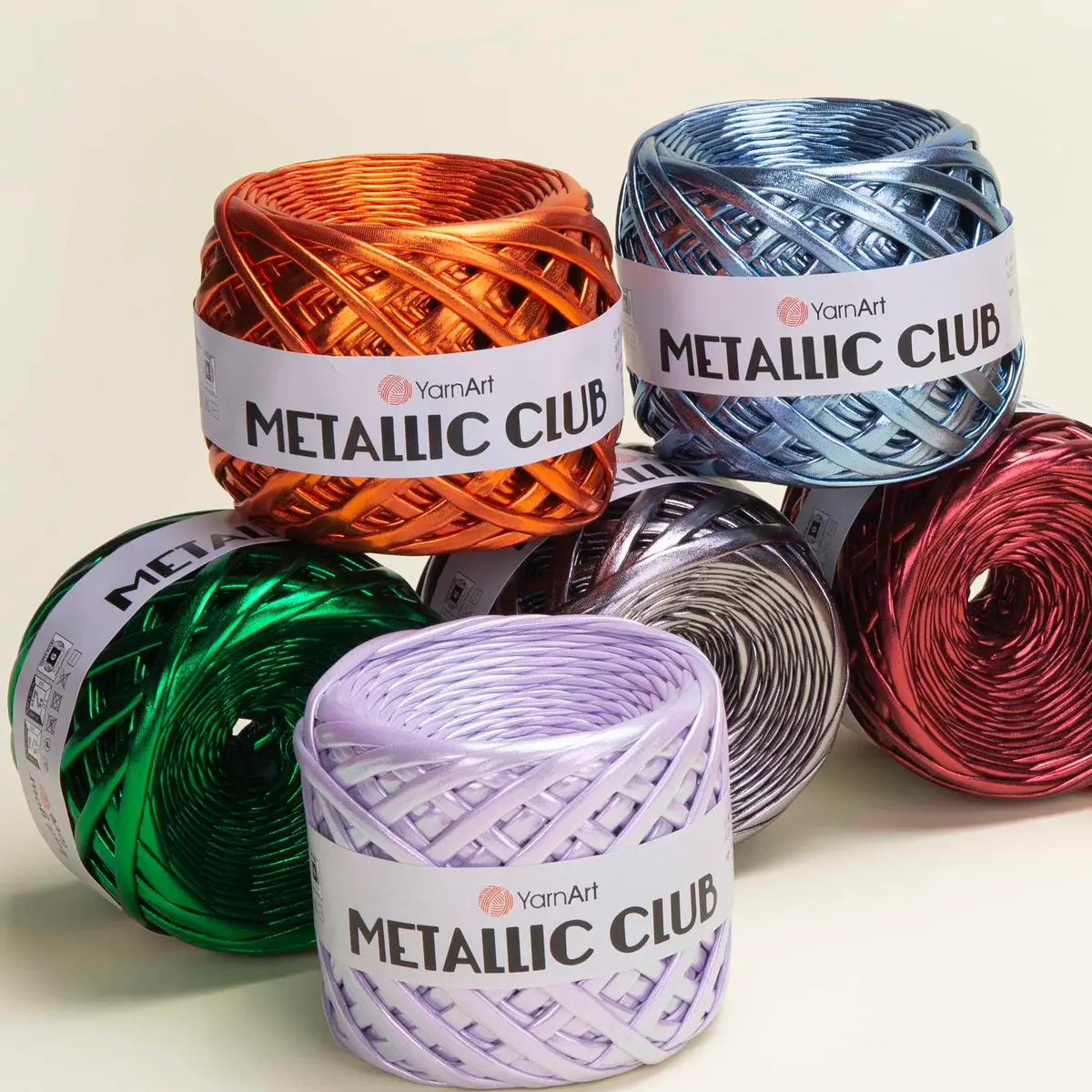 YarnArt Metallic Club Yarn Super Bulky 180g | Shiny Polyester for Crochet & Rugs - view 10