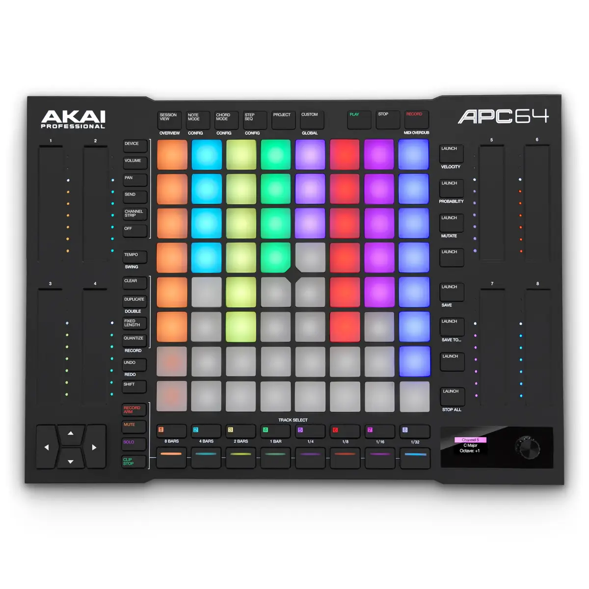 Akai Professional APC64 USB MIDI Pad Controller with 64 RGB Pads & 8 Touch Strips | Music Production & Live Performance - main product image