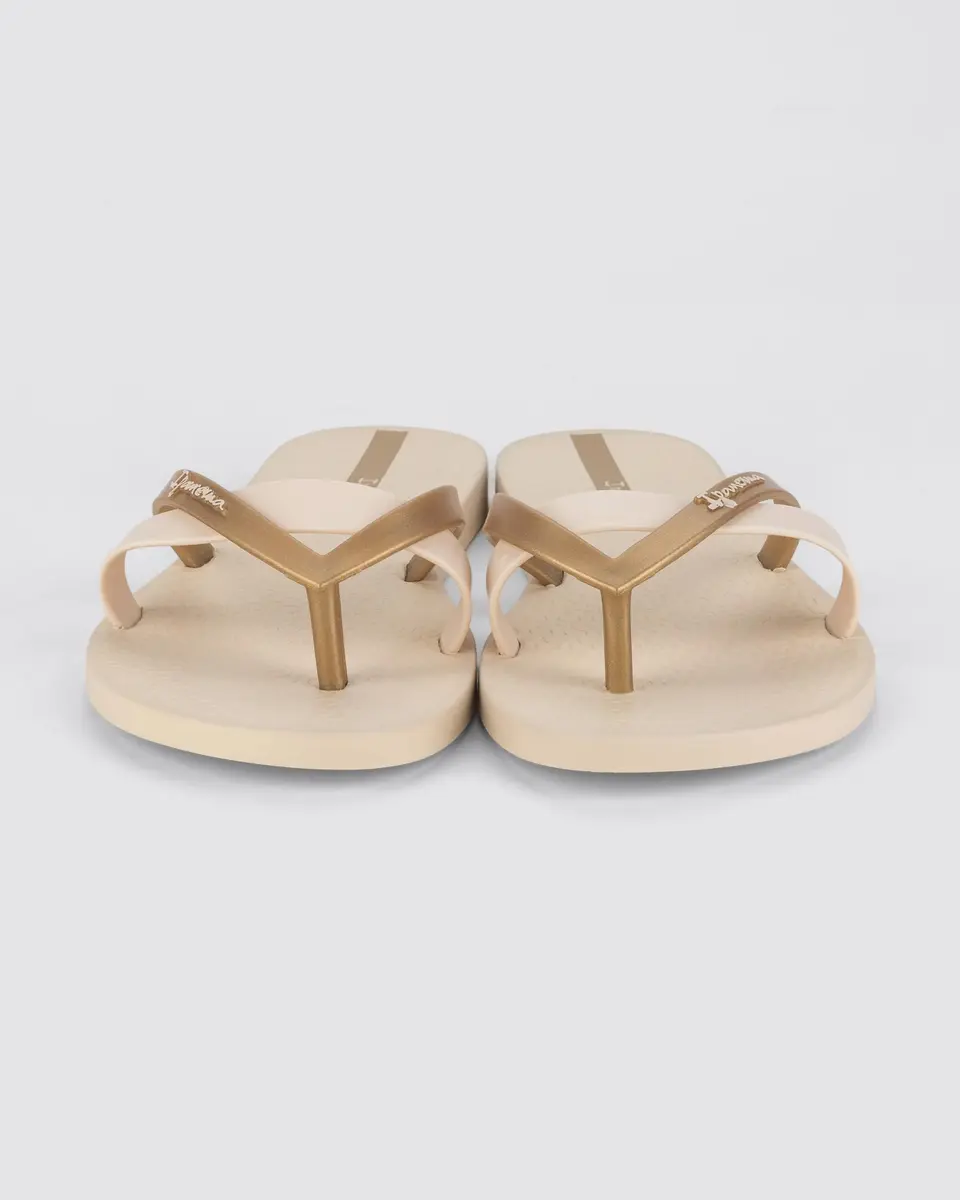 Ipanema KIREI FEM Flip Flops Beige Gold | Stylish Vegan Supportive Casual Footwear - view 4