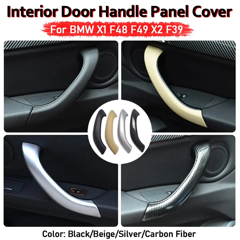 Kakulkomen Black Right Inner Door Handle Cover Trim for BMW X1 X2 F48 F49 F39 2016-2020 - view 8