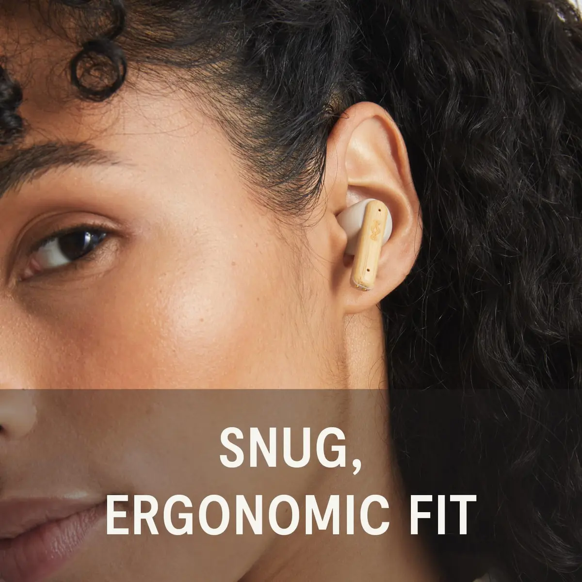 House of Marley Little Bird True Wireless Earbuds Cream | 6 Hours Playtime, USB-C Quick Charge - view 5