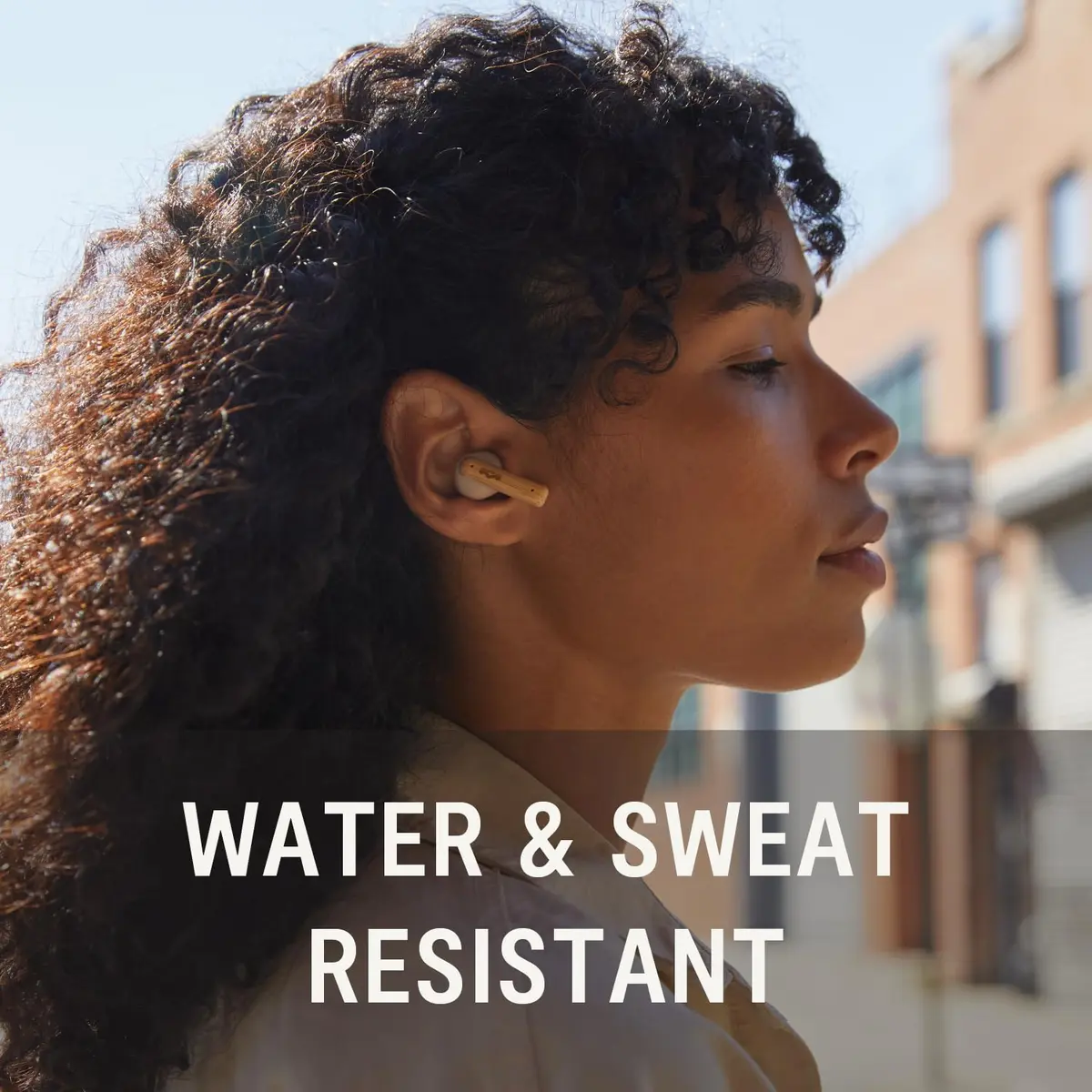 House of Marley Little Bird True Wireless Earbuds Cream | 6 Hours Playtime, USB-C Quick Charge - view 6