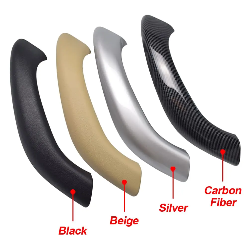 Kakulkomen Carbon Fiber Interior Door Panel Handle Pull Outer Cover Trim Replacement for BMW X1 X2 F48 F49 F39 2016-2020 (2-Piece Set) - view 4