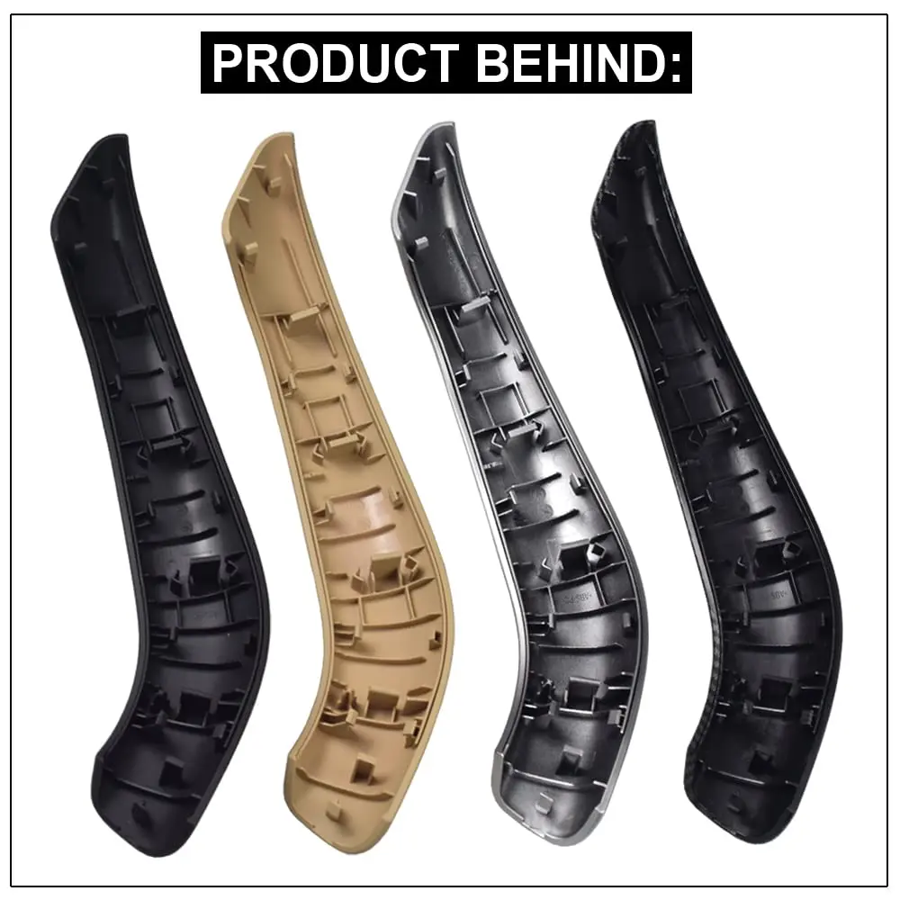 Kakulkomen Carbon Fiber Interior Door Panel Handle Pull Outer Cover Trim Replacement for BMW X1 X2 F48 F49 F39 2016-2020 (2-Piece Set) - view 5