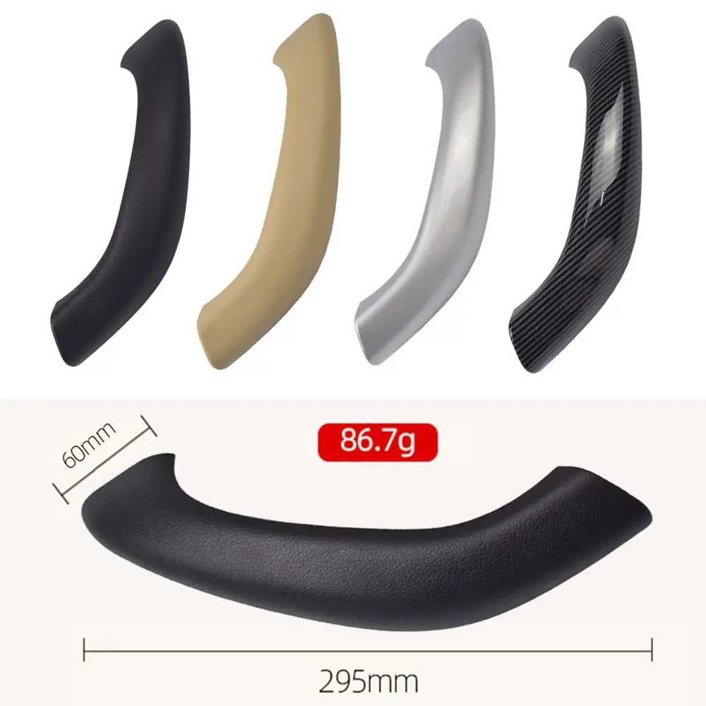 Kakulkomen Carbon Fiber Interior Door Panel Handle Pull Outer Cover Trim Replacement for BMW X1 X2 F48 F49 F39 2016-2020 (2-Piece Set) - view 6