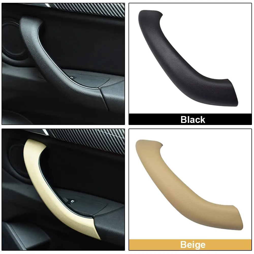 Kakulkomen Carbon Fiber Interior Door Panel Handle Pull Outer Cover Trim Replacement for BMW X1 X2 F48 F49 F39 2016-2020 (2-Piece Set) - view 7