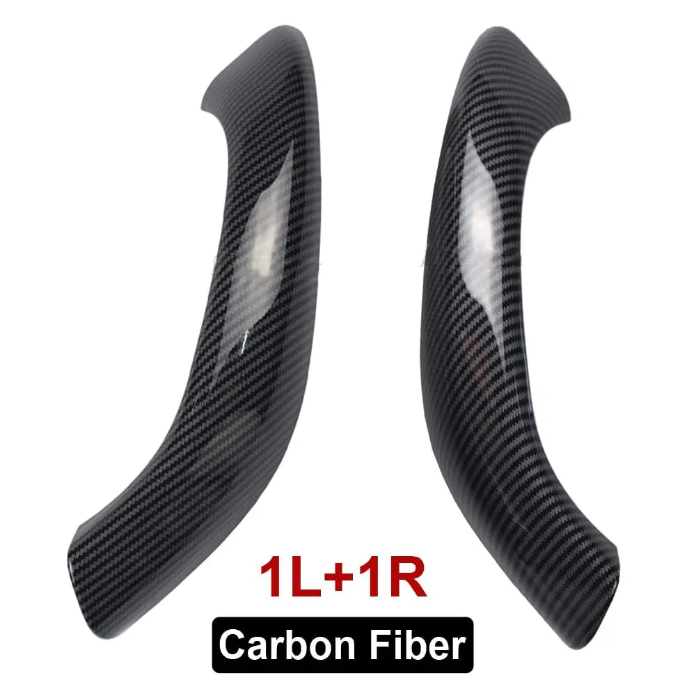 Kakulkomen Carbon Fiber Interior Door Panel Handle Pull Outer Cover Trim Replacement for BMW X1 X2 F48 F49 F39 2016-2020 (2-Piece Set) - view 2