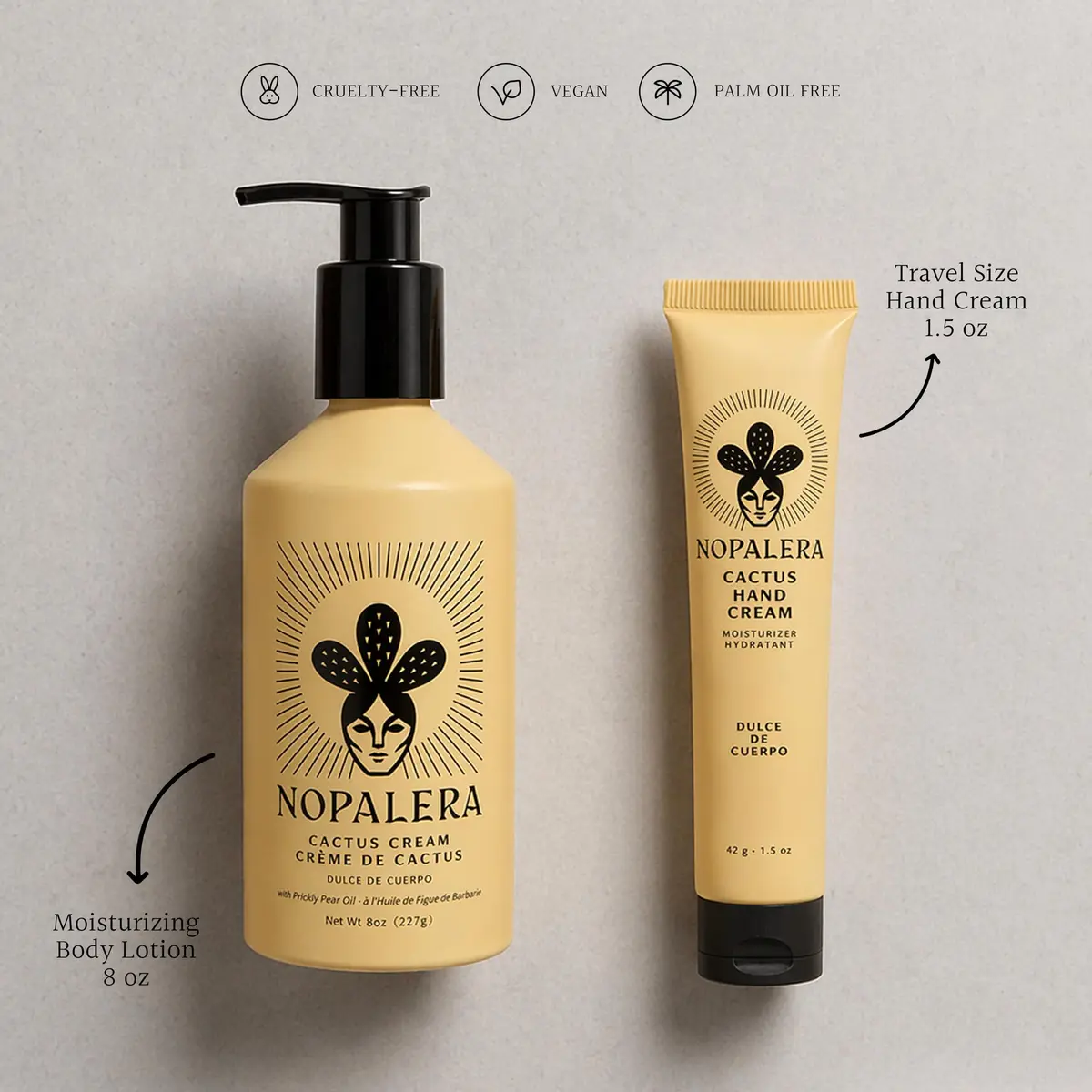 Nopalera Dulce de Cuerpo Cactus Cream Moisturizing Body Lotion 8 oz | Vegan, Prickly Pear Oil, Amber, Vanilla - view 5