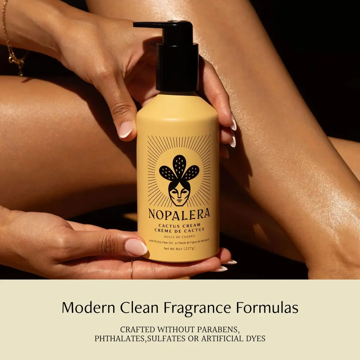 Nopalera Dulce de Cuerpo Cactus Cream Moisturizing Body Lotion 8 oz | Vegan, Prickly Pear Oil, Amber, Vanilla - view 6
