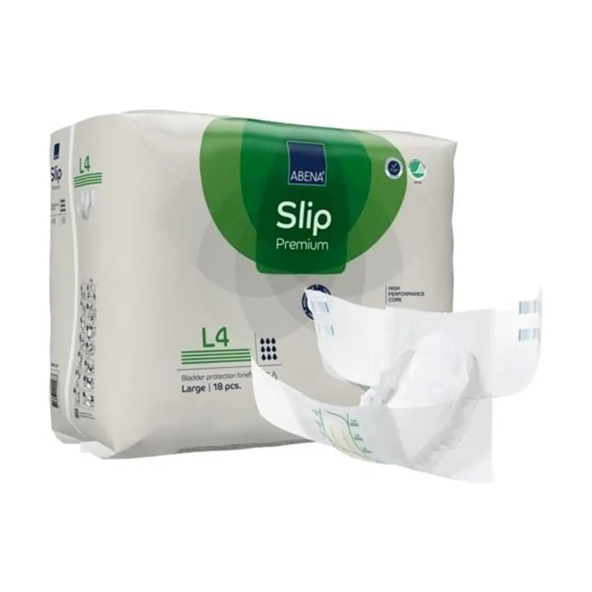 Abena Slip Premium L4 Adult Incontinence Brief Large | Heavy Absorbency with Leak Barriers - main product image