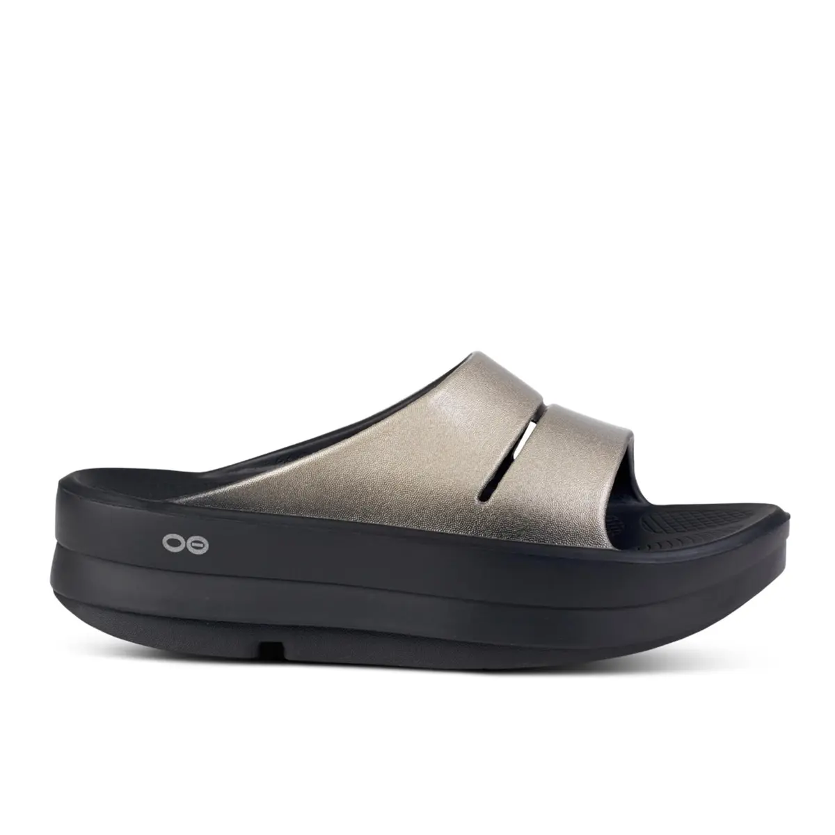 OOFOS Women's OOahh Luxe Sports Sandals, latte, 23.0 cm | Impact-Absorbing Recovery Footwear - view 4