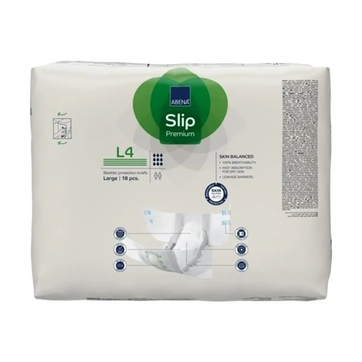 Abena Slip Premium L4 Adult Incontinence Brief Large | Heavy Absorbency with Leak Protection - view 6