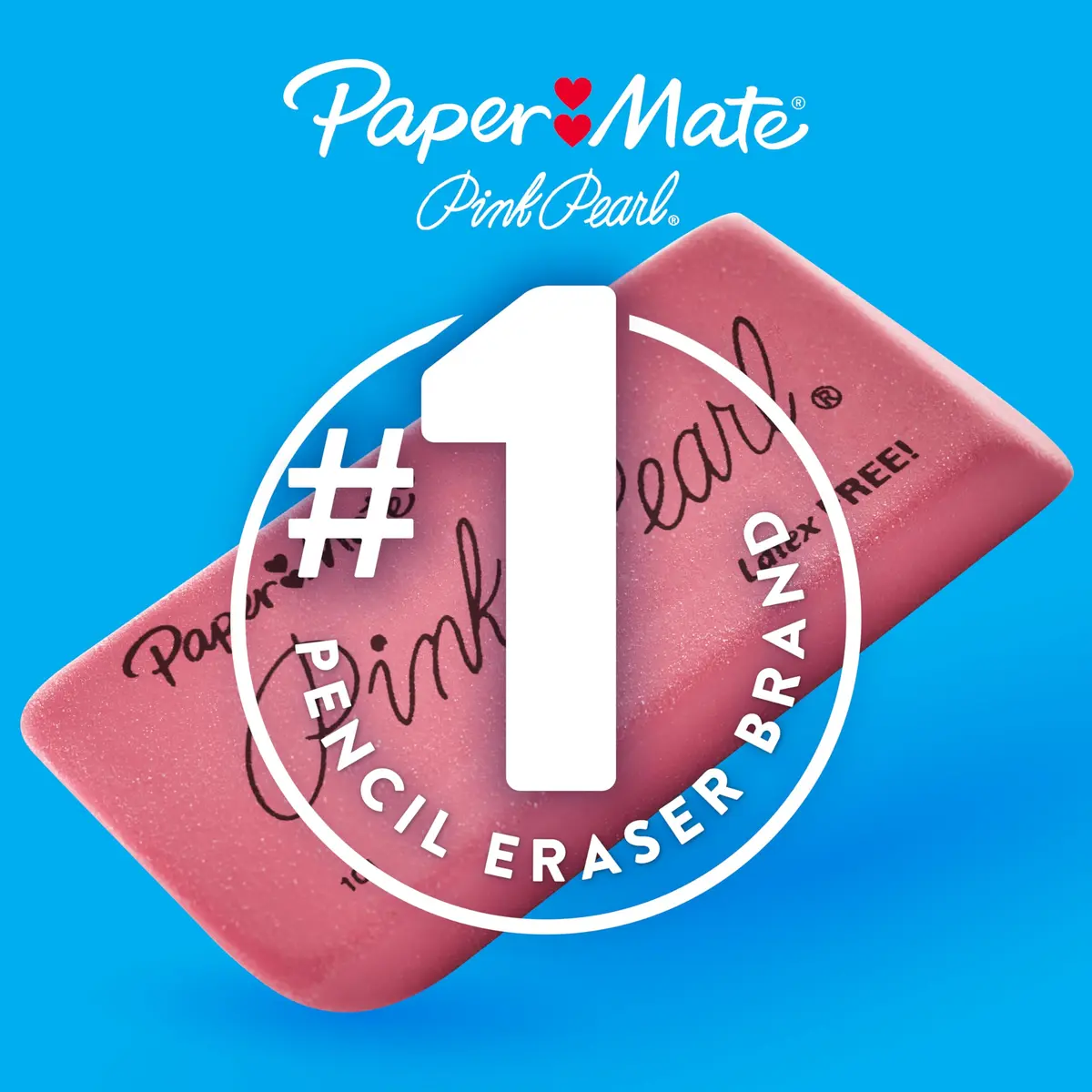 Paper Mate Pink Pearl Erasers, Large, Pack of 36 | Smudge-Resistant & Precise - view 5