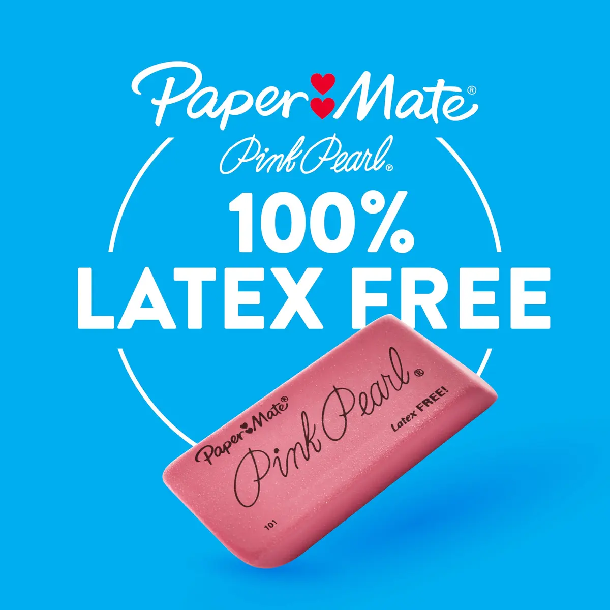 Paper Mate Pink Pearl Erasers, Large, Pack of 36 | Smudge-Resistant & Precise - view 2