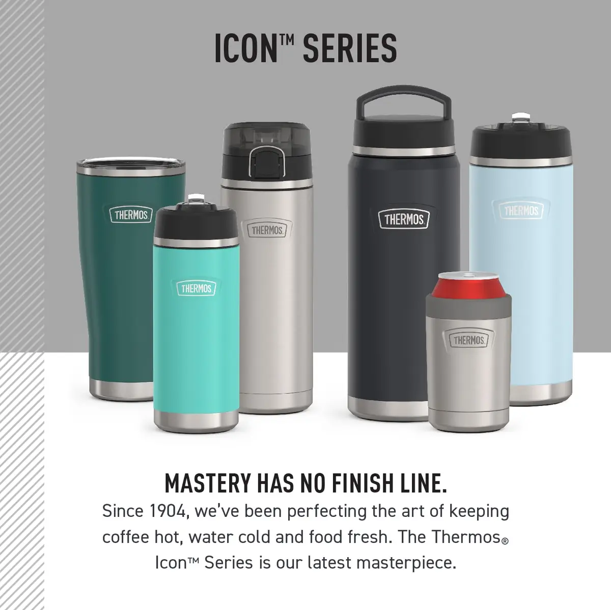 THERMOS ICON SERIES Stainless Steel Water Bottle 32oz Glacier | Vacuum Insulated, Durable & Leak-Proof - view 7