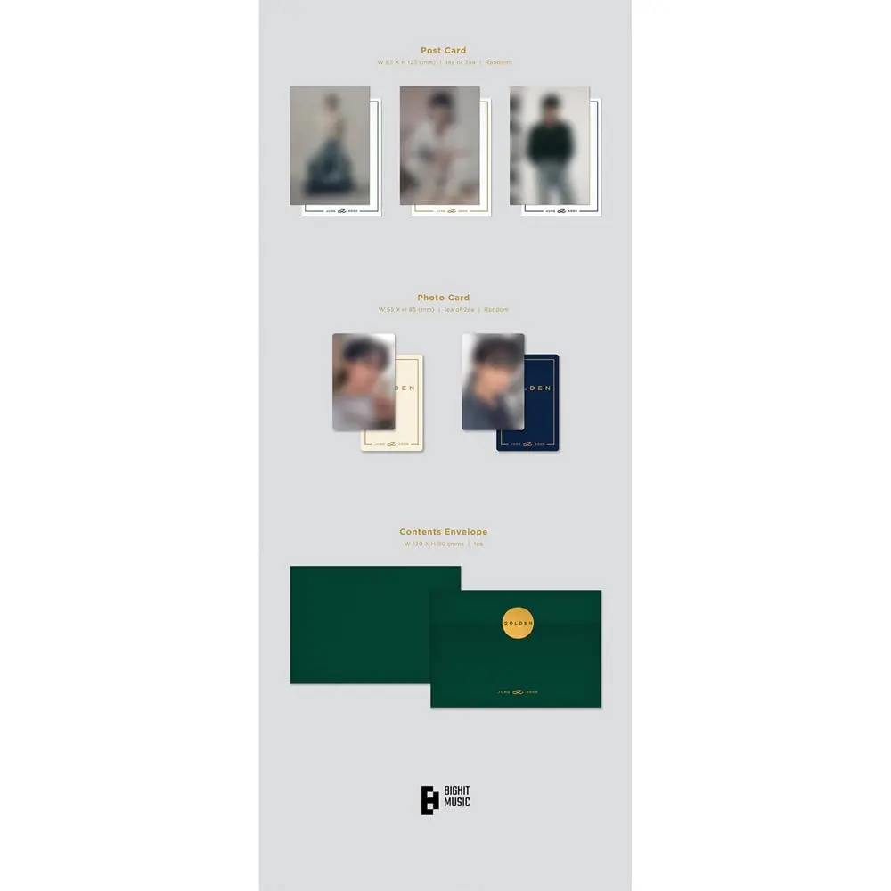 Dreamus Jungkook Golden Weverse Album Ver. 13.2cm x 9.2cm | K-Pop Album for Collectors - view 5