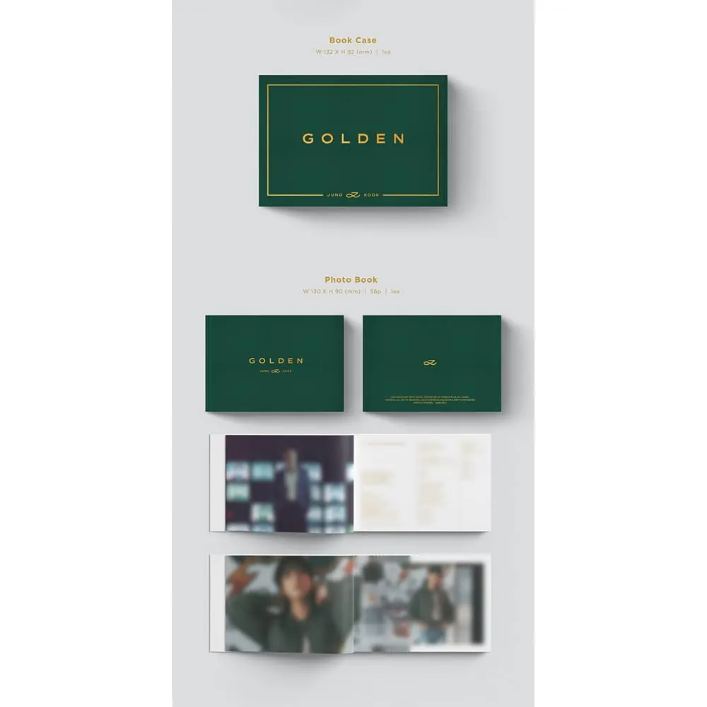 Dreamus Jungkook Golden Weverse Album Ver. 13.2cm x 9.2cm | K-Pop Album for Collectors - view 3