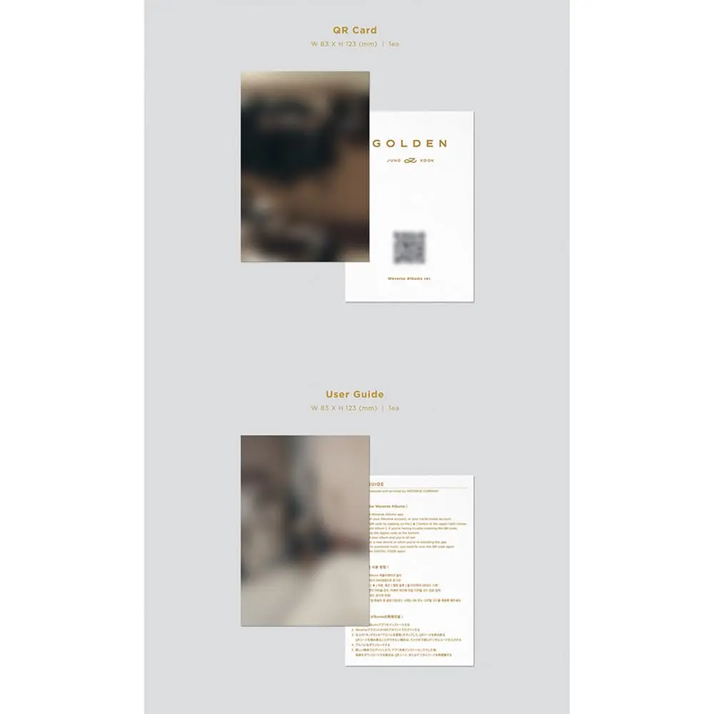Dreamus Jungkook Golden Weverse Album Ver. 13.2cm x 9.2cm | K-Pop Album for Collectors - view 4