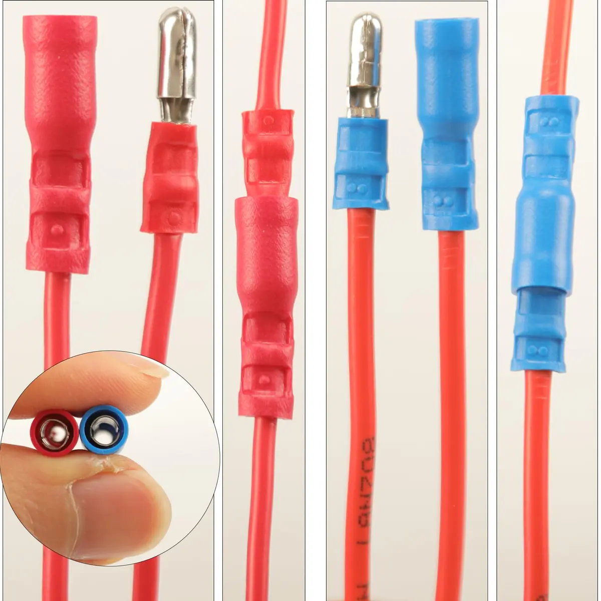 Feggizuli 350pcs Crimp Connectors 19 Types Copper, Red, Blue, Yellow | Quick, Safe & Long-Lasting - view 4