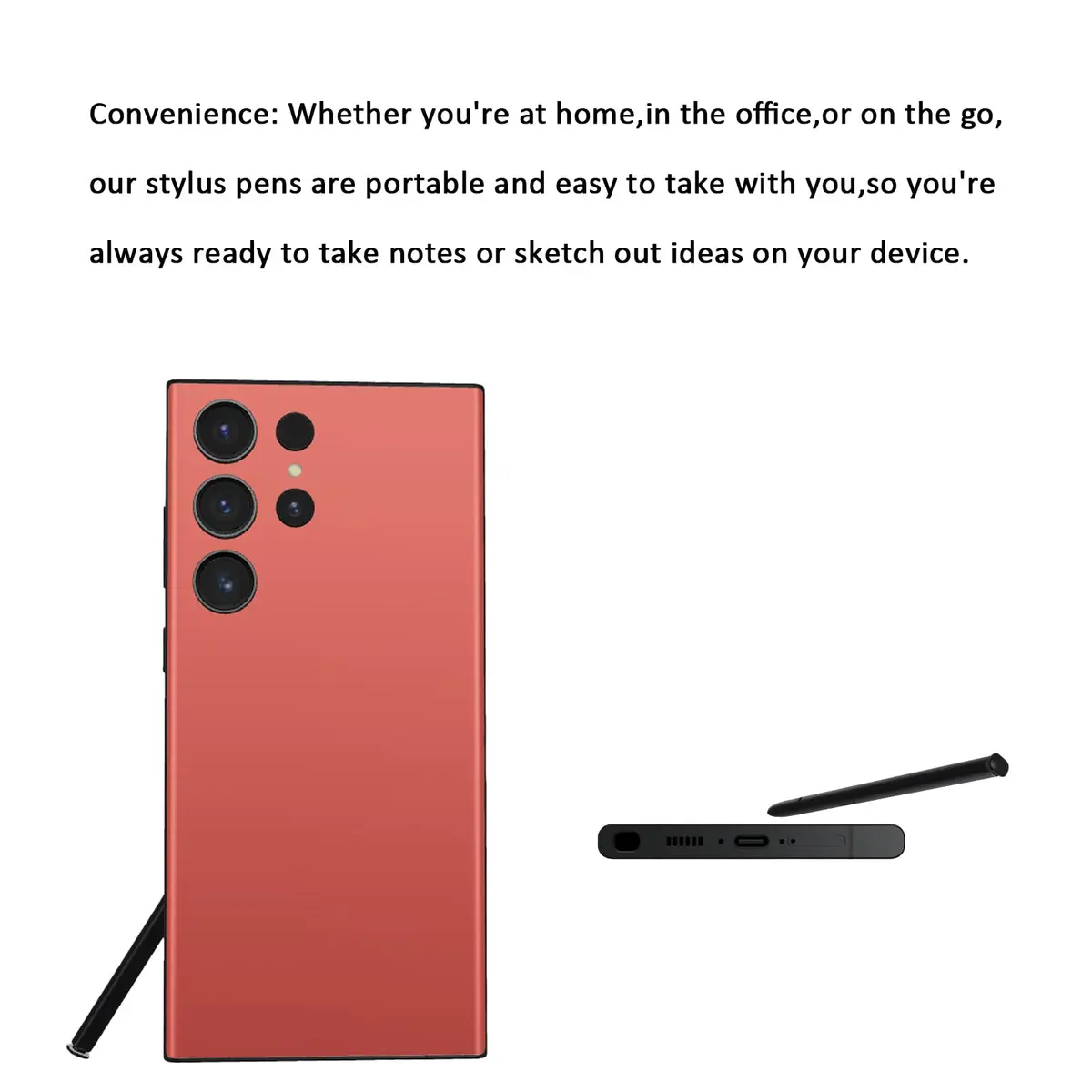 Alovexiong Red Stylus S Pen Replacement for Samsung Galaxy S23 Ultra 5G | Without Bluetooth - view 5