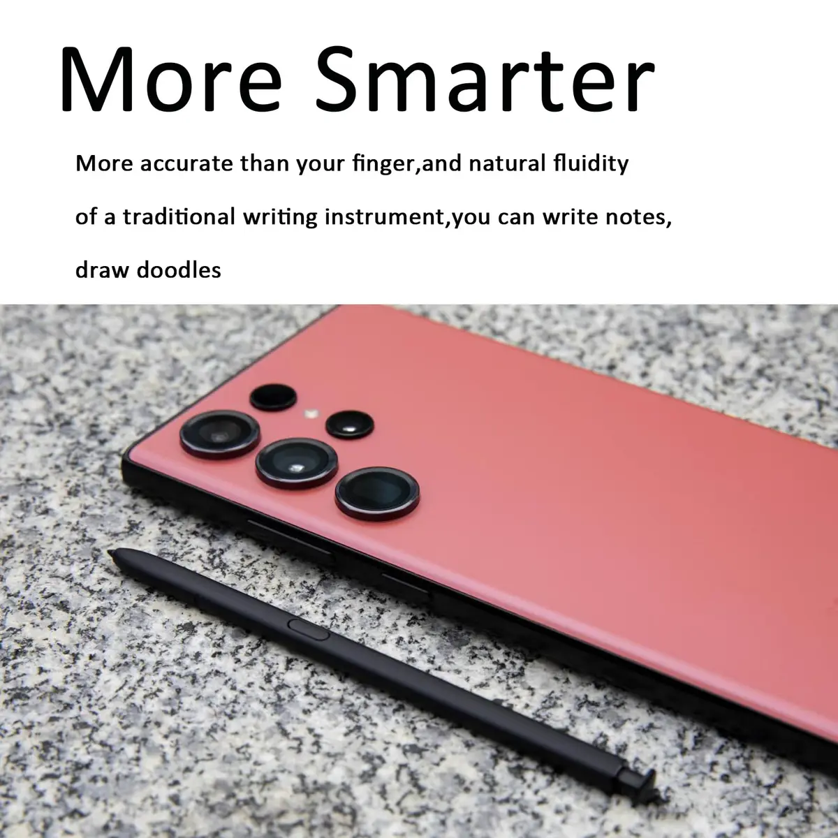 Alovexiong Red Stylus S Pen Replacement for Samsung Galaxy S23 Ultra 5G | Without Bluetooth - view 3