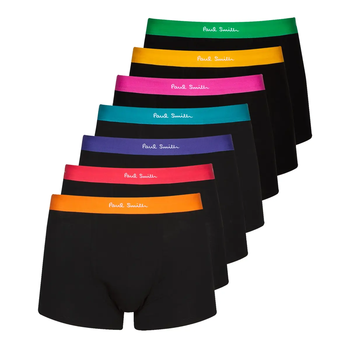 Paul Smith MEN TRUNK 7 PACK MIX BND Black | Signature Signature Stripes & Organic Cotton Blend - main product image