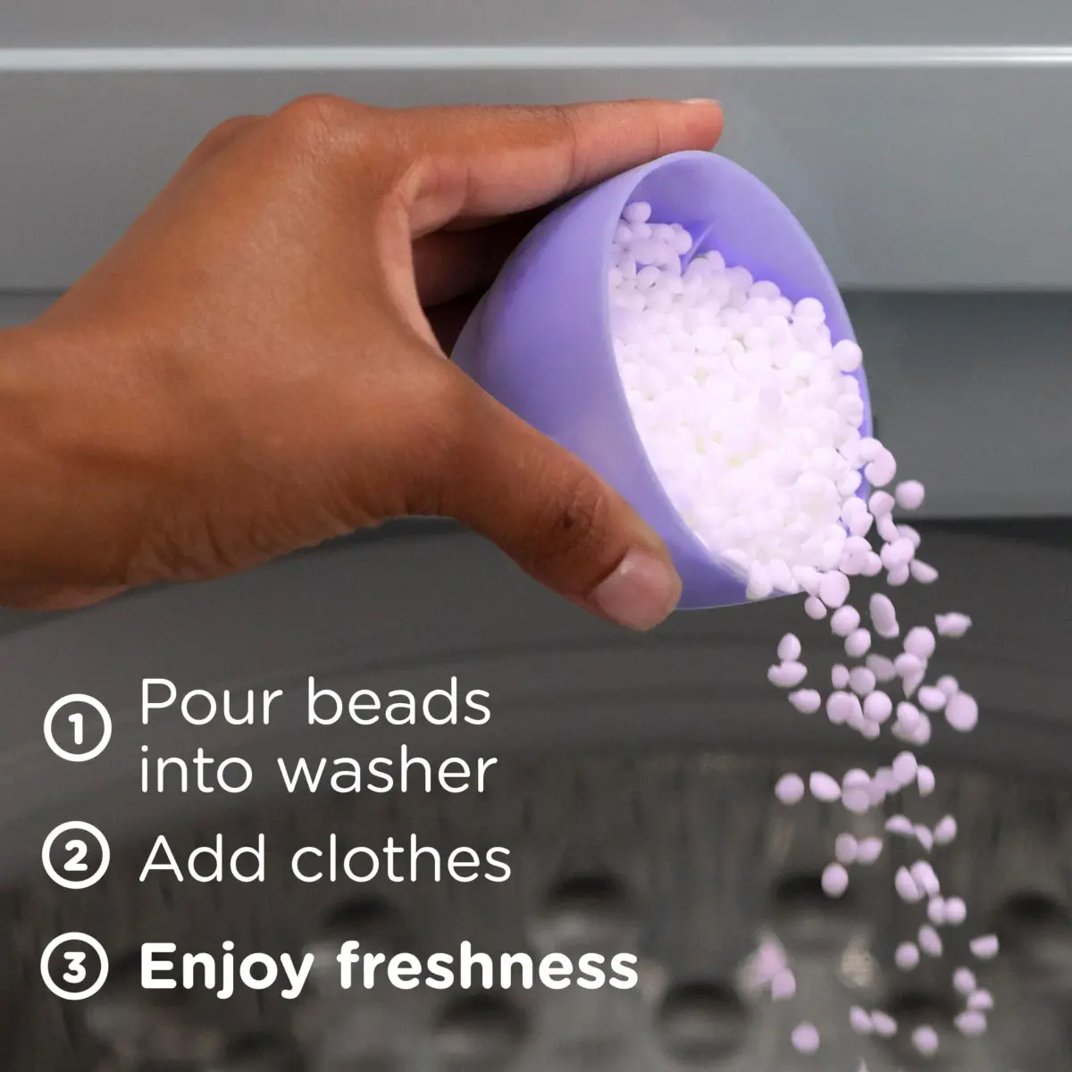 Downy Light Laundry Scent Booster Beads White Lavender Scent 346g (12.2 OZ) | Gentle Freshness for Indian Homes - view 5