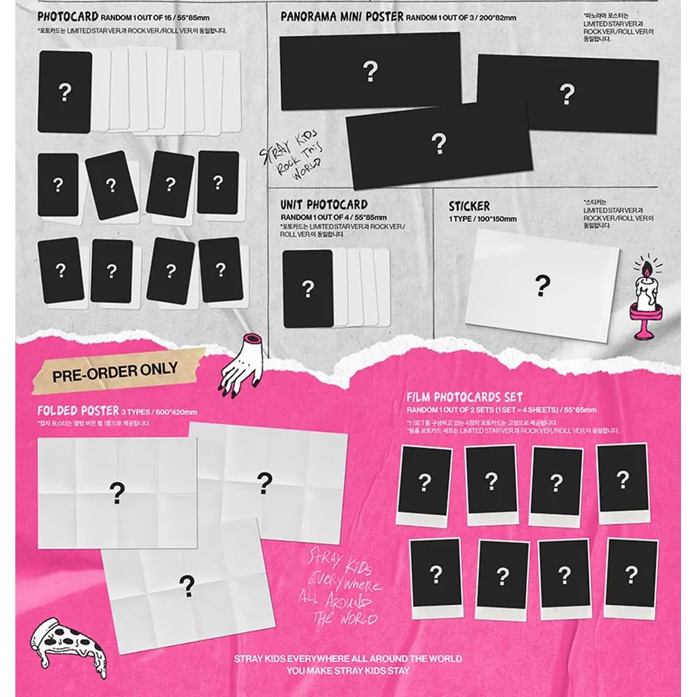 cokodive Stray Kids 樂-STAR(Rock-Star) ALBUM - ROCK VER. | Stylish Pink Album for Music Fans - view 3
