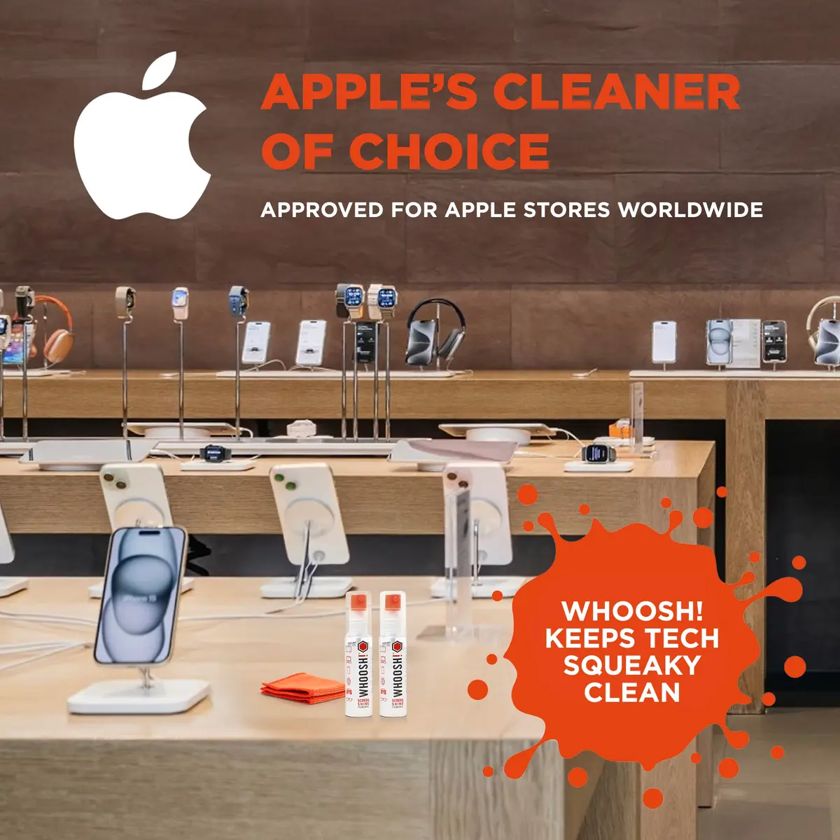 WHOOSH! Screen Shine Go Refillable Screen Cleaner Kit 60ml (2 fl oz) | Streak-Free Formula for All Tech Screens - view 5