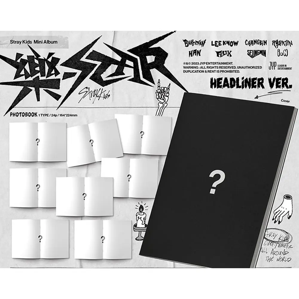 cokodive Stray Kids Headliner Ver. Display Album - Black CD | Modern Star Theme for Fans - view 2