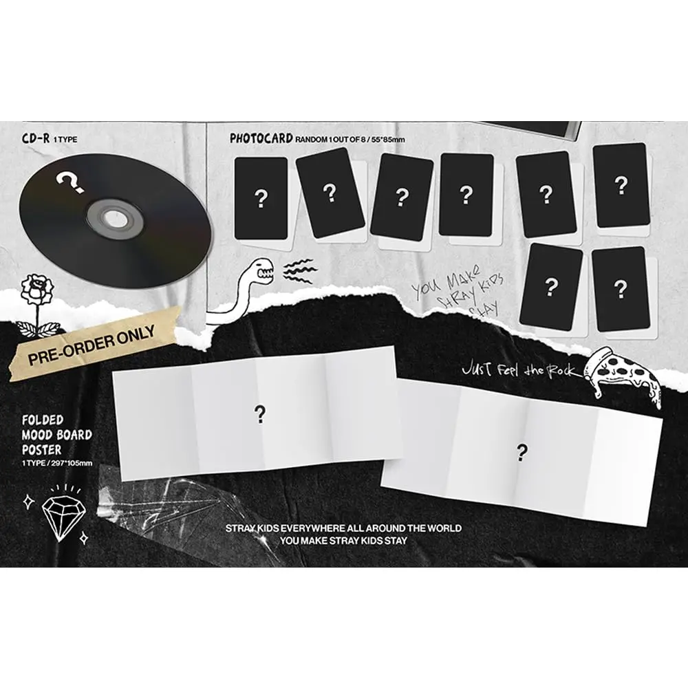 cokodive Stray Kids Headliner Ver. Display Album - Black CD | Modern Star Theme for Fans - view 3