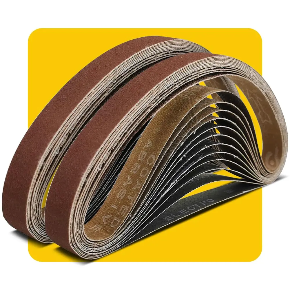 TPmax 1/2 x 18 Inch 400 Grit Sanding Belt | Aluminum Oxide, Washable, All-Purpose (70-120c) - main product image