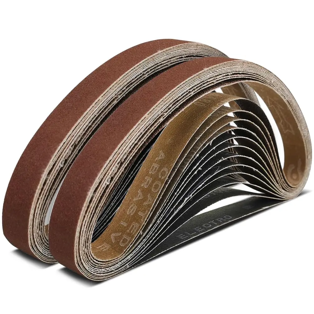 TPmax 1/2 x 18 Inch 400 Grit Sanding Belt | Aluminum Oxide, Washable, All-Purpose (70-120c) - view 7