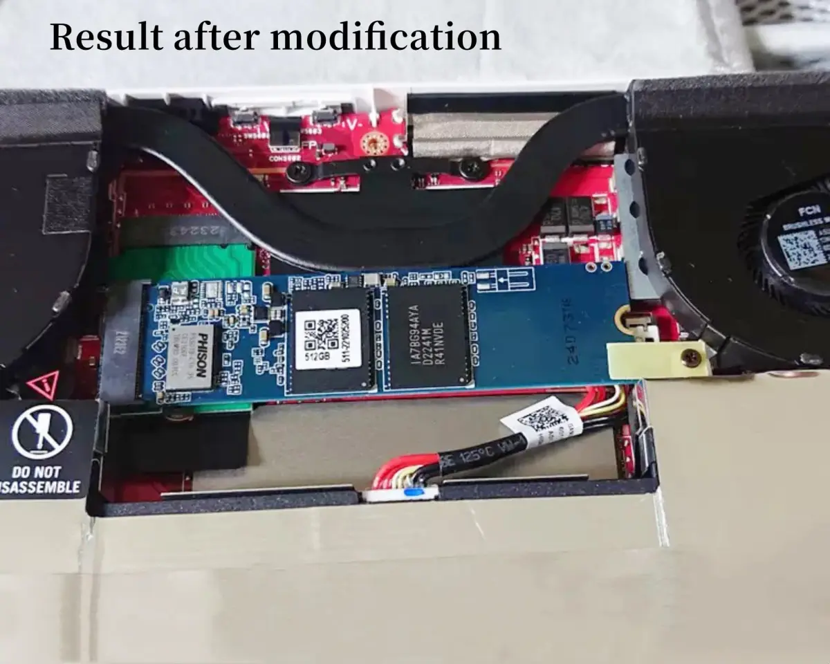 Suckoo 2230 to 2280 SSD Expansion Board for ROG Ally | 3.3x2.4x0.4cm Black - view 9