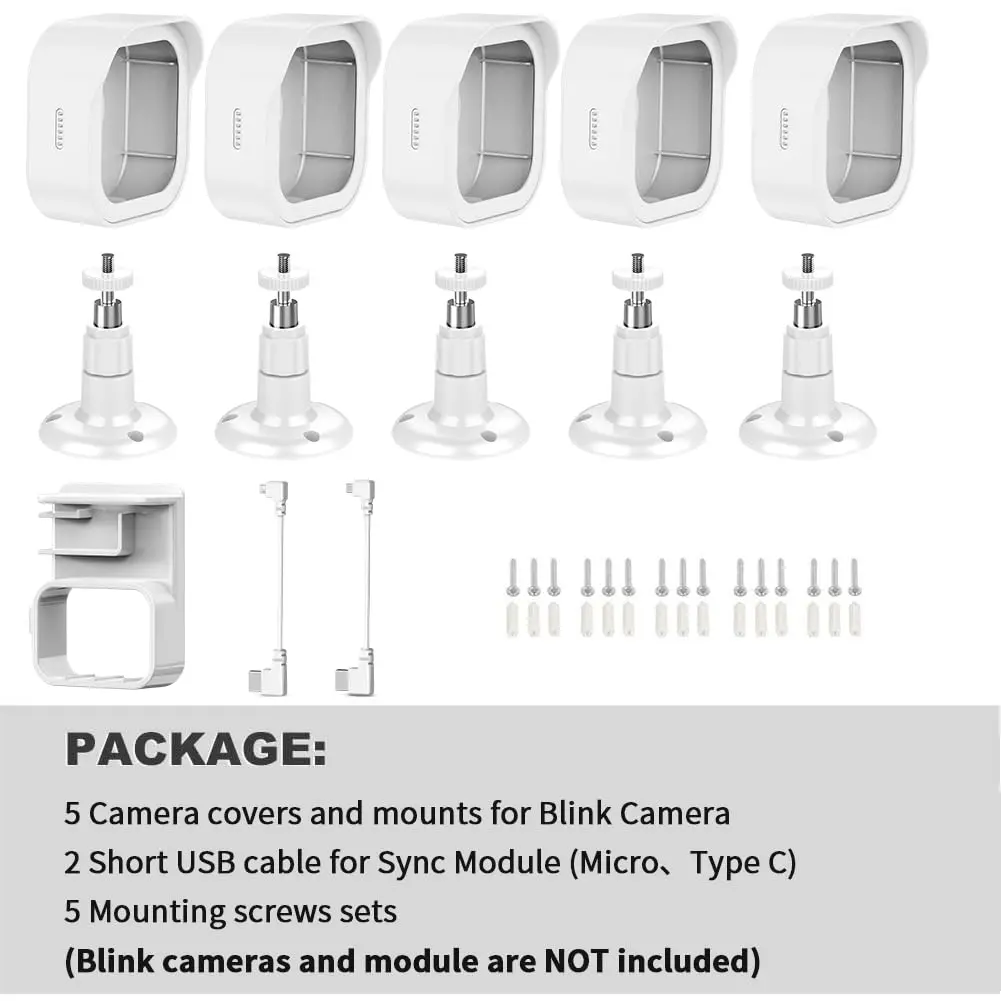Gresur 5 Pack White Portable Electronic Device Mount | 360° Rotation, Durable Plastic, Indoor/Outdoor Use - view 7