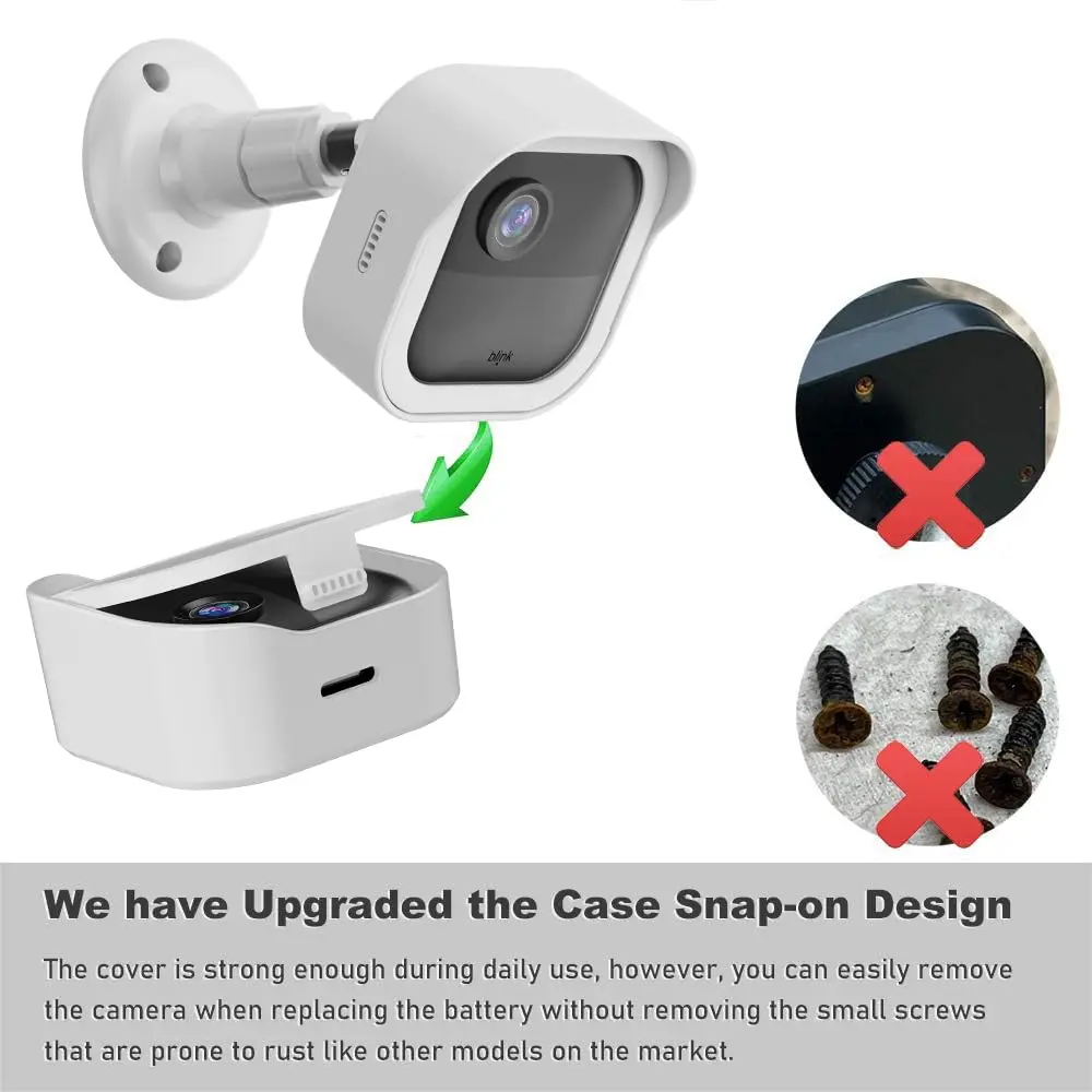 Gresur 5 Pack White Portable Electronic Device Mount | 360° Rotation, Durable Plastic, Indoor/Outdoor Use - view 3