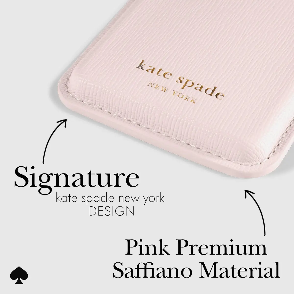 kate spade new york Magnetic Card Holder/Wallet - Pale Dogwood | Slim, Stylish, Magnetic - view 3
